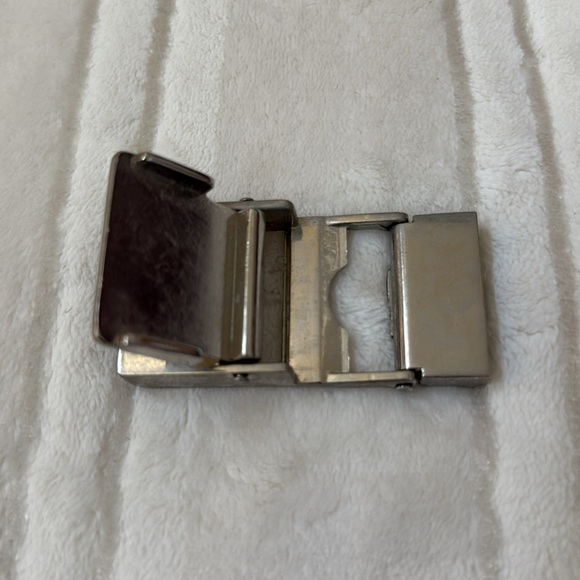 Vintage Gucci Silver Belt Buckle with the iconic \